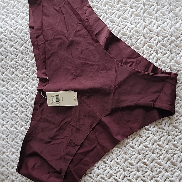 BOGO NWT Aerie No Show Cheeky Underwear Women's Deep Plum Size XL - Picture 3 of 3